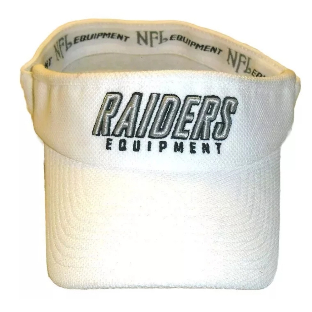 Las Vegas Okaland Raiders Equipment Reebok Mens Visor Hat White New Nfl